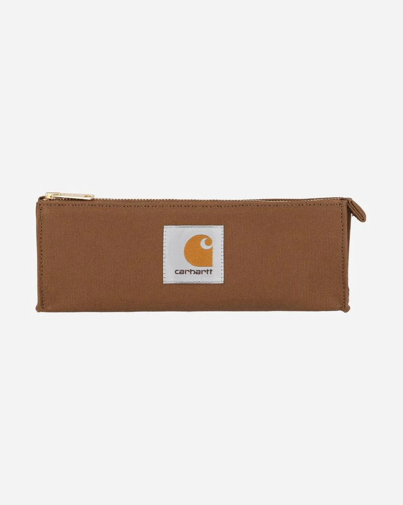 Carhartt WIP Canvas Pencil Case Hamilton Brown 2