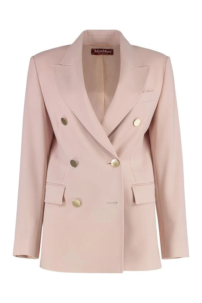 Max Mara EDICOLA DOUBLE-BREASTED WOOL BLAZER 1