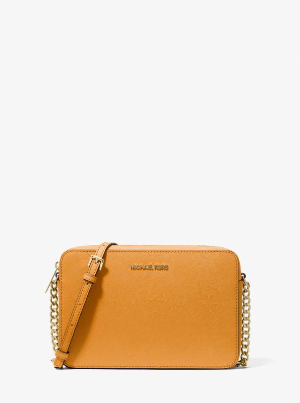Michael Kors Jet Set Large Saffiano Leather Crossbody Bag