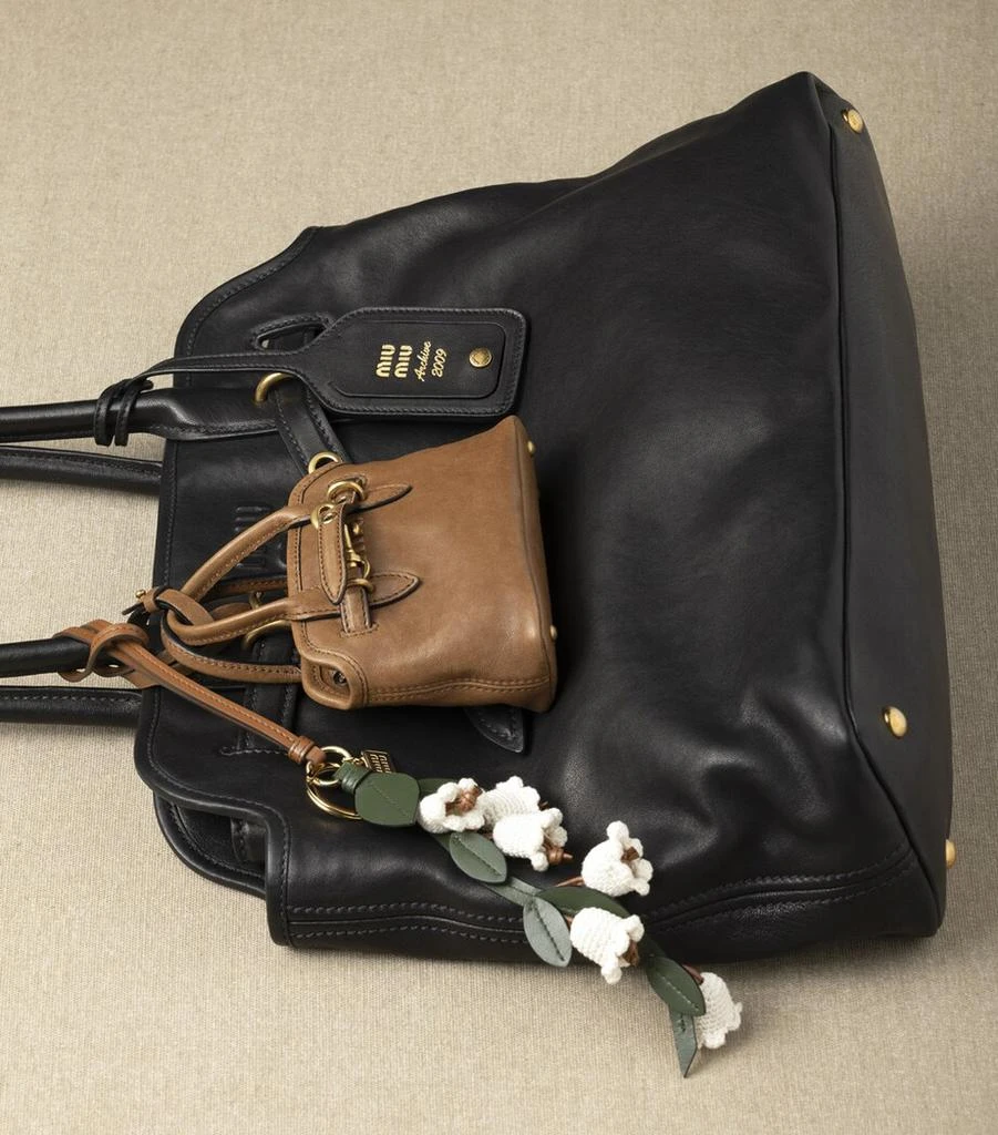 Miu Miu Lambskin Aventure Handbag Keychain 4