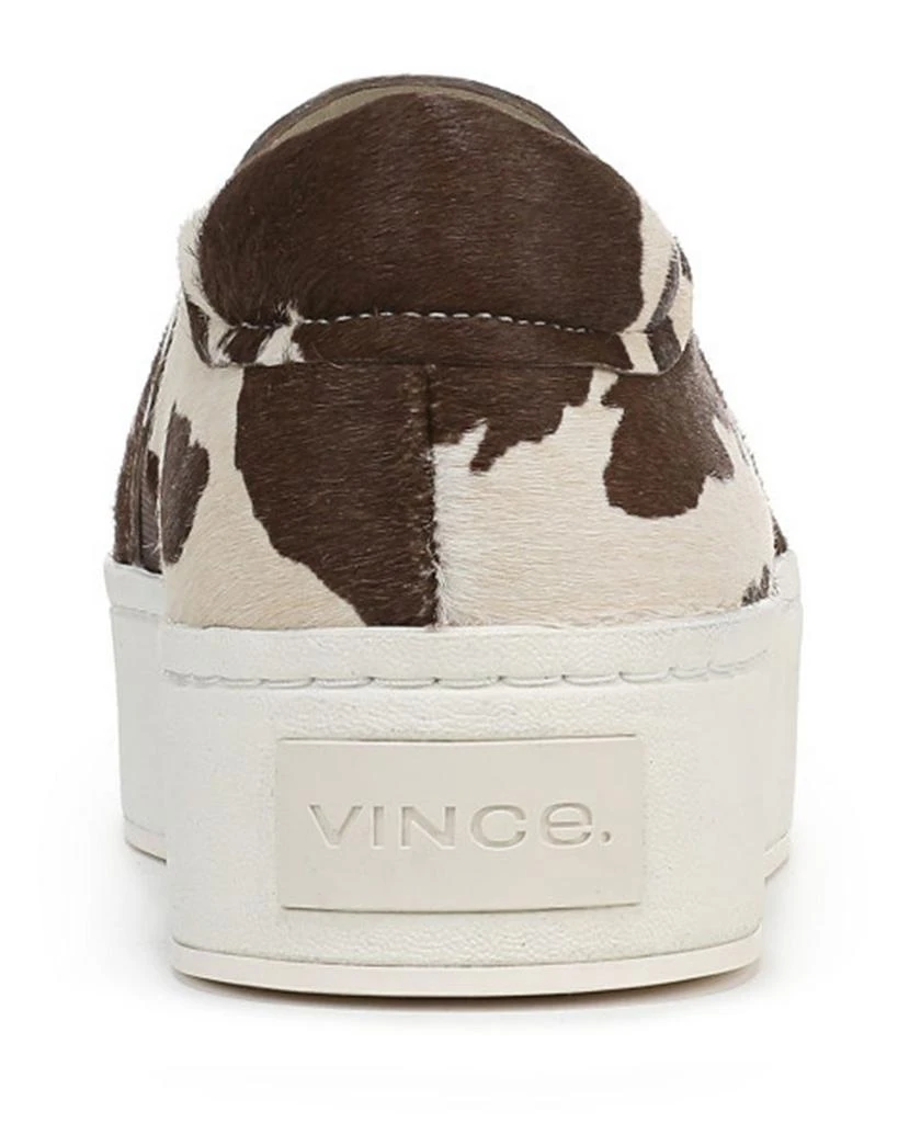 Vince Women's Warren II Calf Hair Slip On Platform Sneakers 4