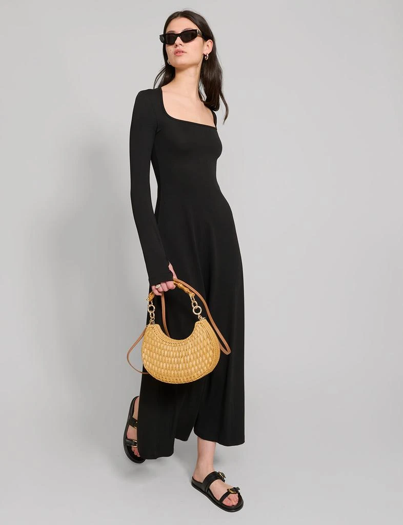 Pixie Market Black Jersey Maxi Dress 5