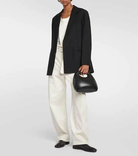 Lemaire Piped leather loafers 2