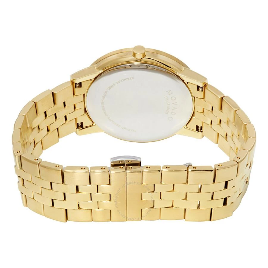 Movado Museum Classic Black Dial Yellow Gold PVD Men's Watch 0607203 3