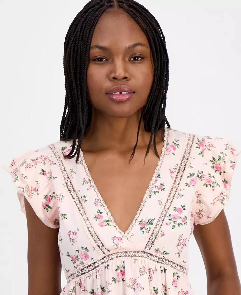 Self Esteem Juniors
 Flutter-Sleeve Babydoll Top 2