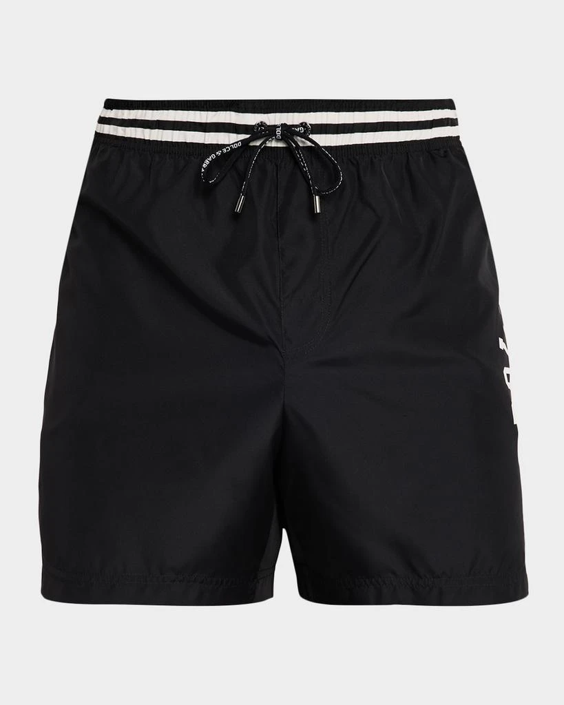 Dolce 
Gabbana Men
s Logo Crest Swim Trunks
