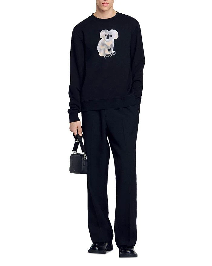 Sandro Koala Graphic Crewneck Sweatshirt 3