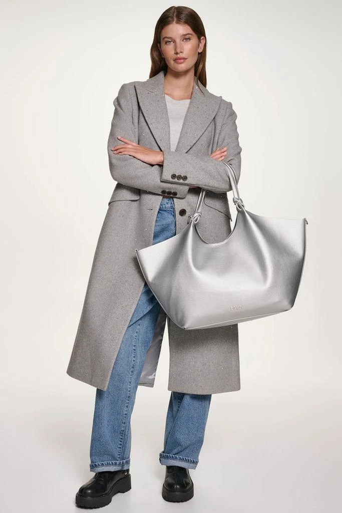 DKNY SINGLE BREASTED WOOL COAT 5