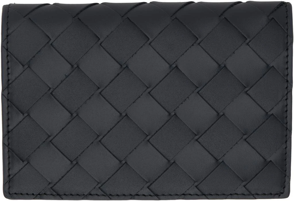 Bottega Veneta Black Intrecciato Passport Holder 2
