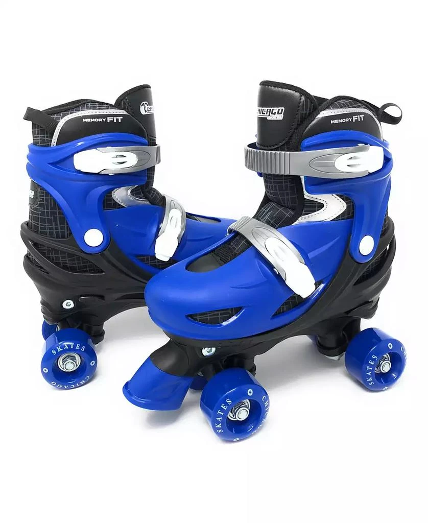 Chicago Skates Chicago Boys Adjustable Quad Roller Skate Set, 7 Pc Set - Size M (1-4) 3