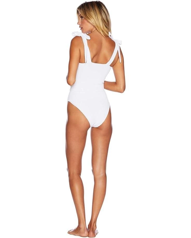 Beach Riot Sydney Swimsuit Women's  White Tie Shoulder One-Piece NWO67 2