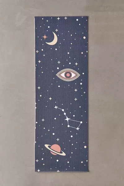 DENY Designs Emanuela Carratoni For Deny Mystical Galaxy Yoga Mat 1