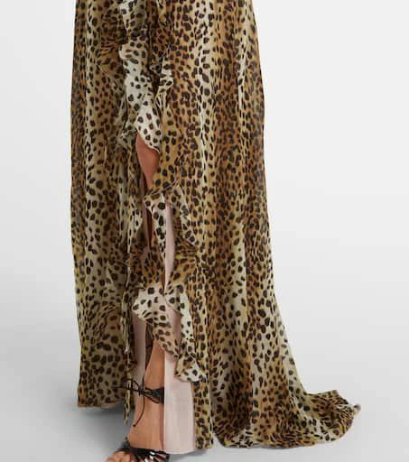 BLUMARINE Georg leopard-print maxi dress 6