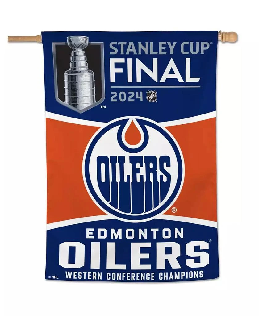 Wincraft Edmonton Oilers 2024 Western Conference Champions 28" x 40" Single-Sided Vertical Banner 1