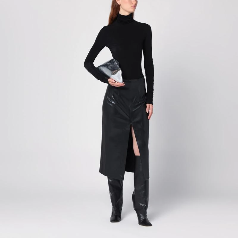 philosophy Black viscose turtleneck sweater 2