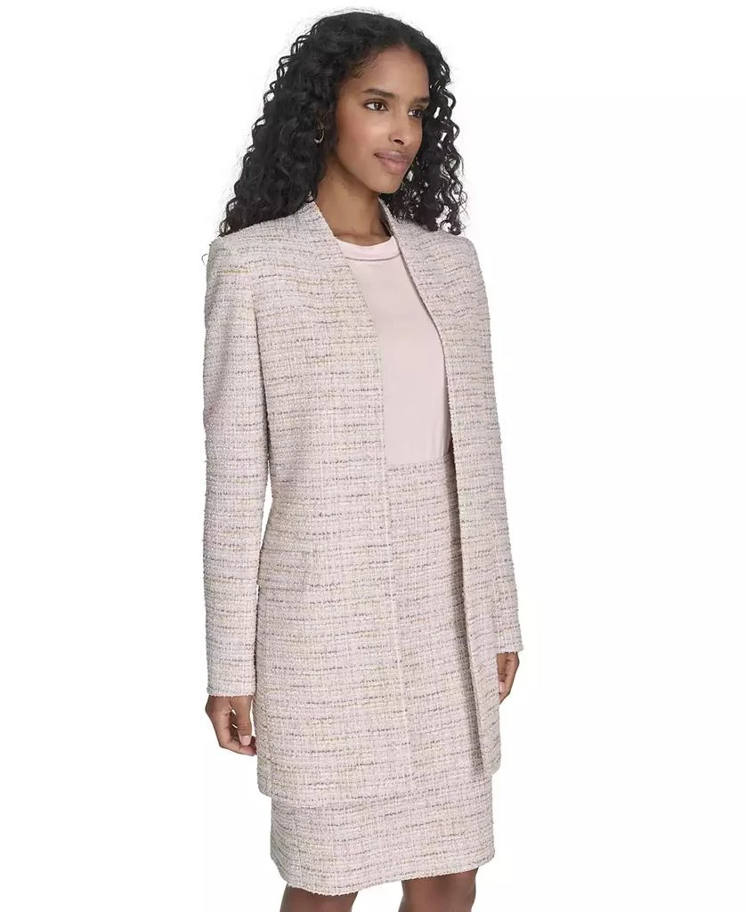 Calvin Klein Petite Tweed Open-Front Topper Jacket 3