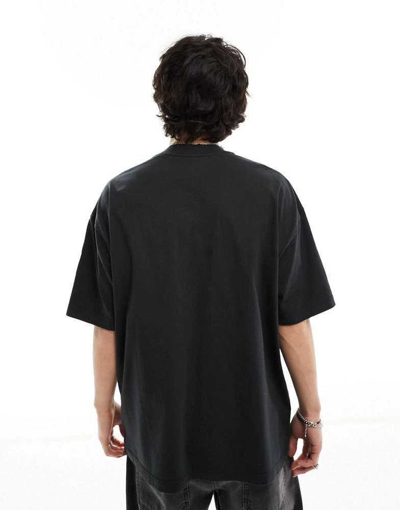 ALL SAINTS AllSaints Biggy tonal logo oversized t-shirt in black 3