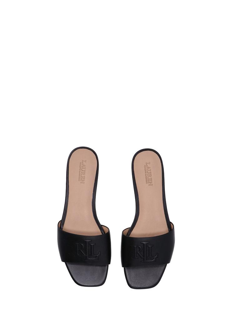 サンダル・ミュール LAUREN RALPH LAUREN EVERLEY SLD SANDALS SLIDE (53262) Ralph Lauren Everley Sld Sandals Slide - Slippers - BeyondStyle