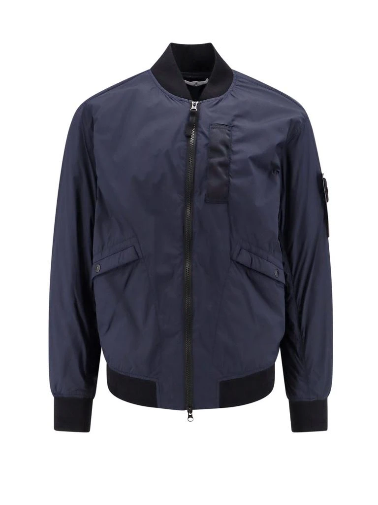Stone Island Stone Island Logo Patch Zip-Up Bomber Jacket 1