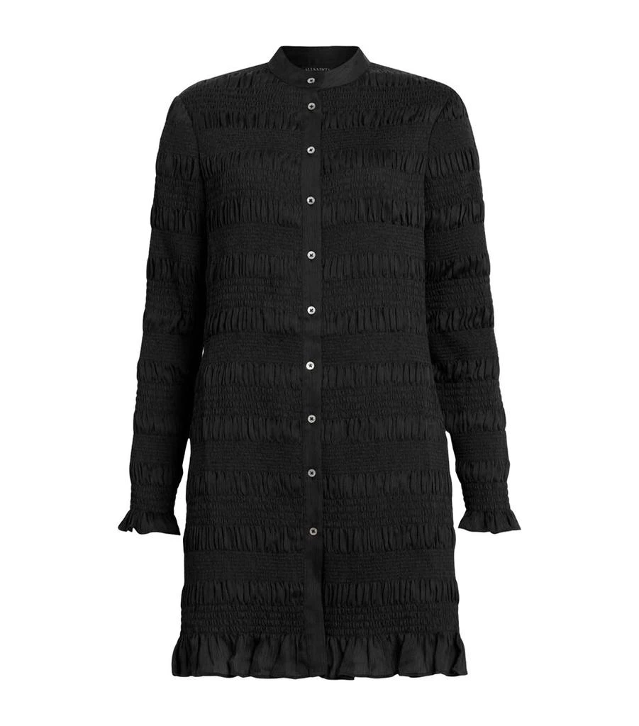 ALL SAINTS Shirred Meg Mini Shirt Dress 1