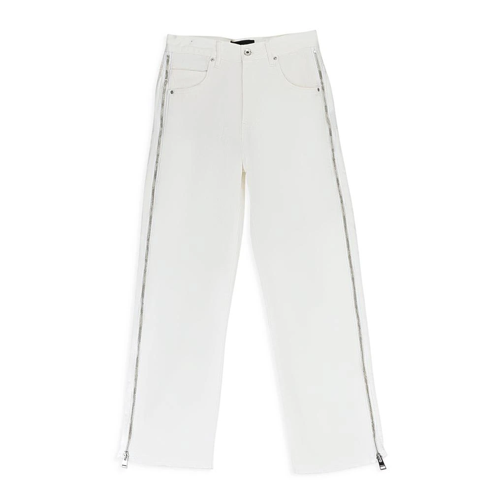 Purple Brand FULL SIDE ZIP WHITE SKINNY JEANS 2