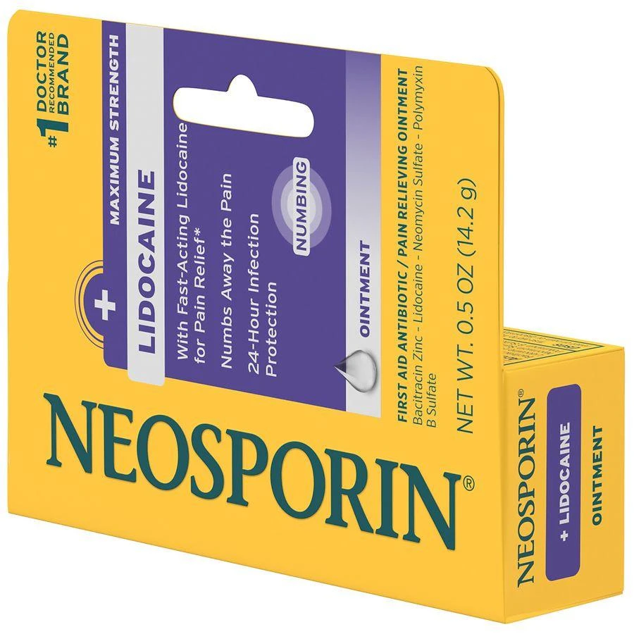 Neosporin Lidocaine Pain Relieving Antibiotic Ointment 3