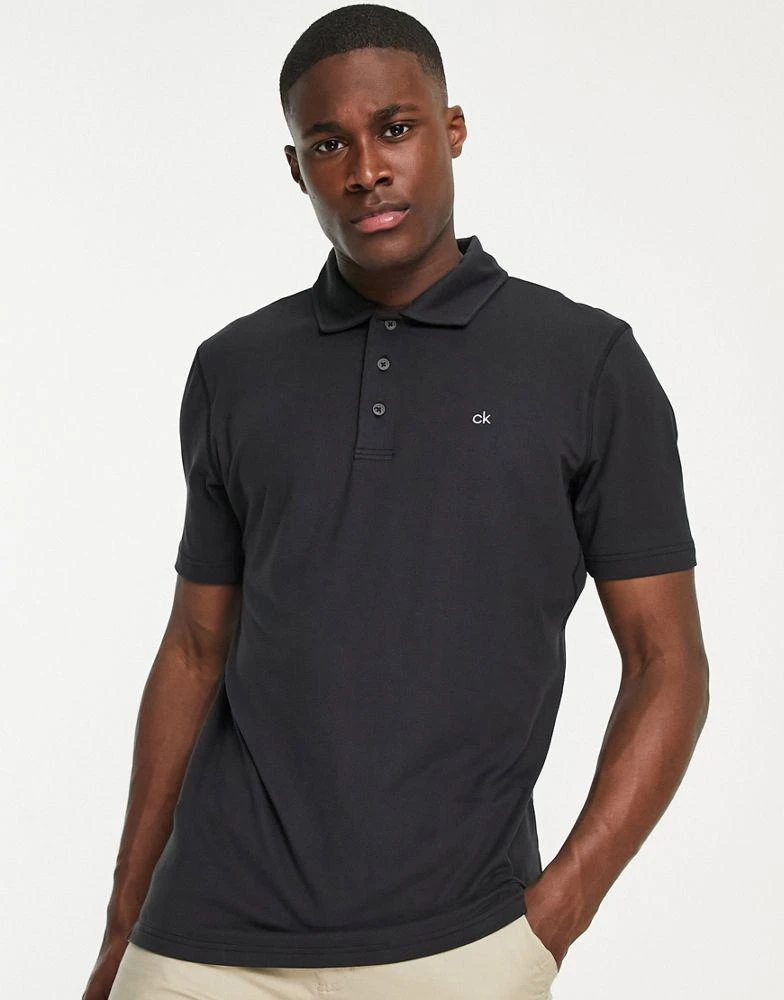 Calvin Klein Golf Calvin Klein Golf Newport polo in black 1
