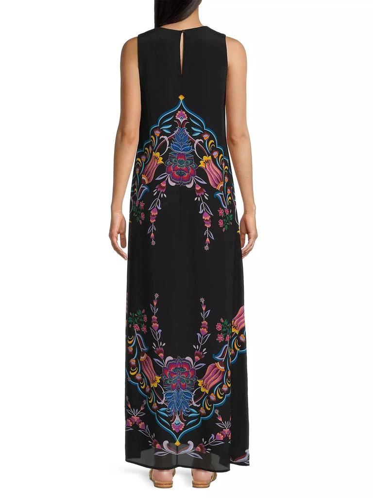 Johnny Was Tatianna Silk Maxi Dress 5