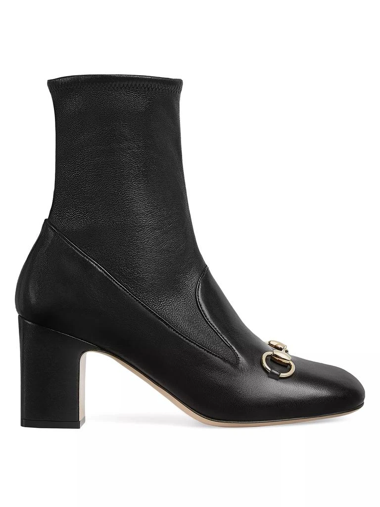 Gucci Horsebit 75MM Leather Booties 1