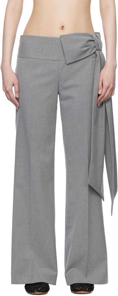 Sandy Liang Gray Suno Trousers 1