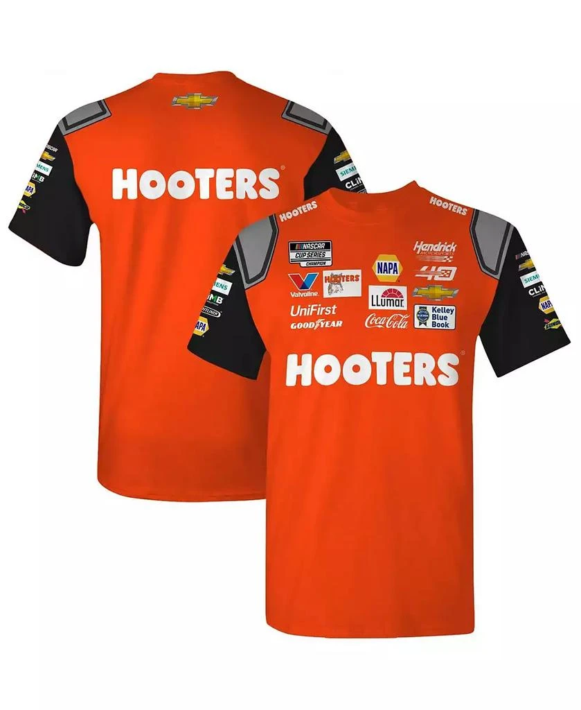 Hendrick Motorsports Team Collection Men's Orange/Black Chase Elliott Hooters Uniform T-Shirt 1