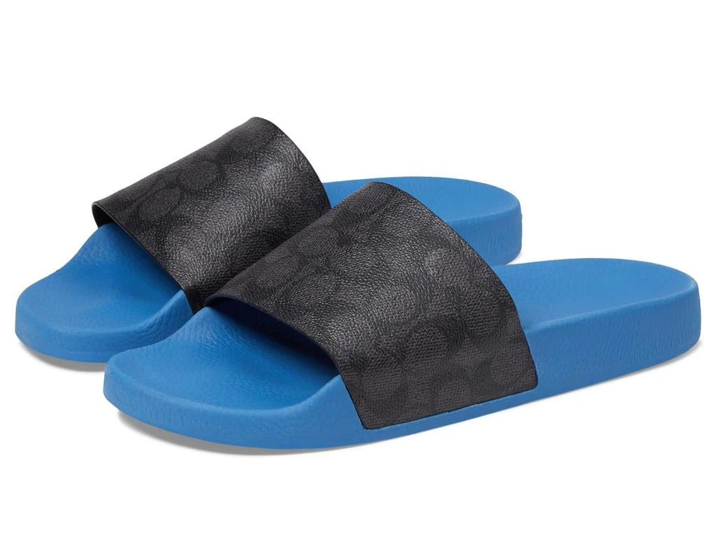 Coach Signature Coated Canvas Pool Slide 1