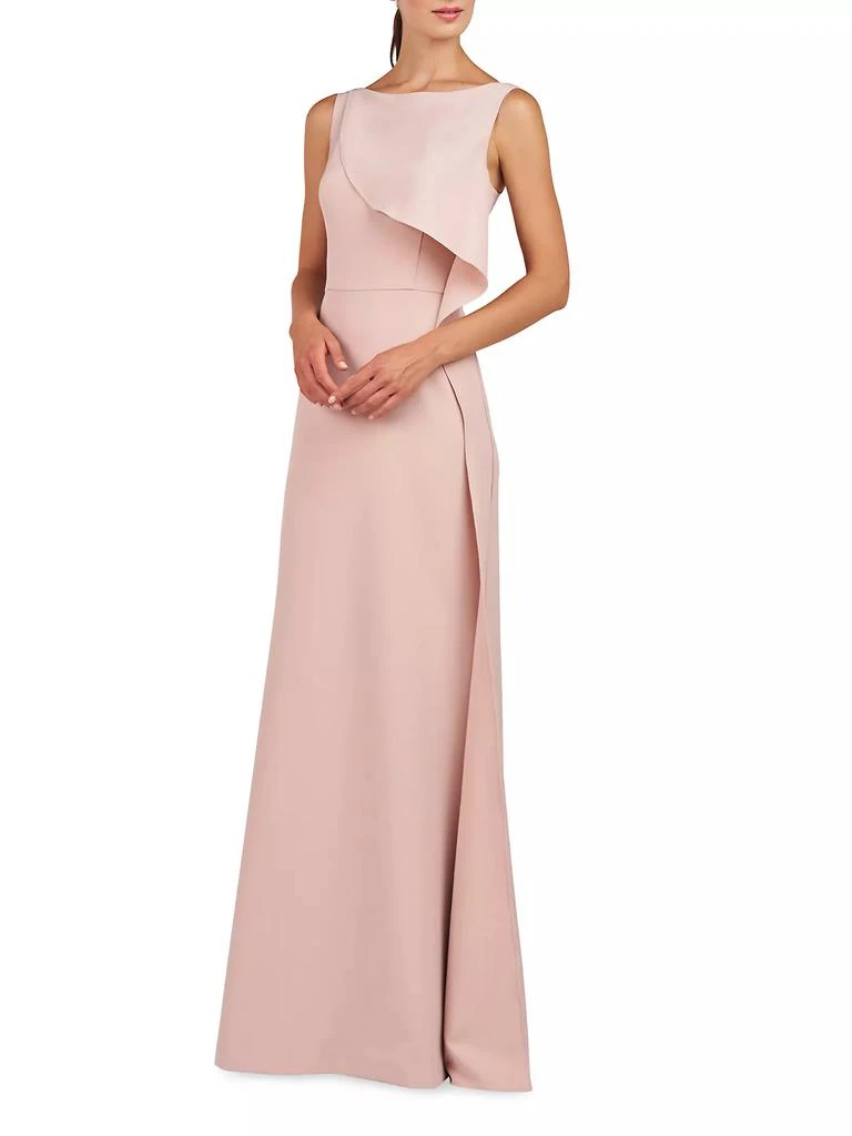 Kay Unger Anabella Draped Ruffle Gown 3