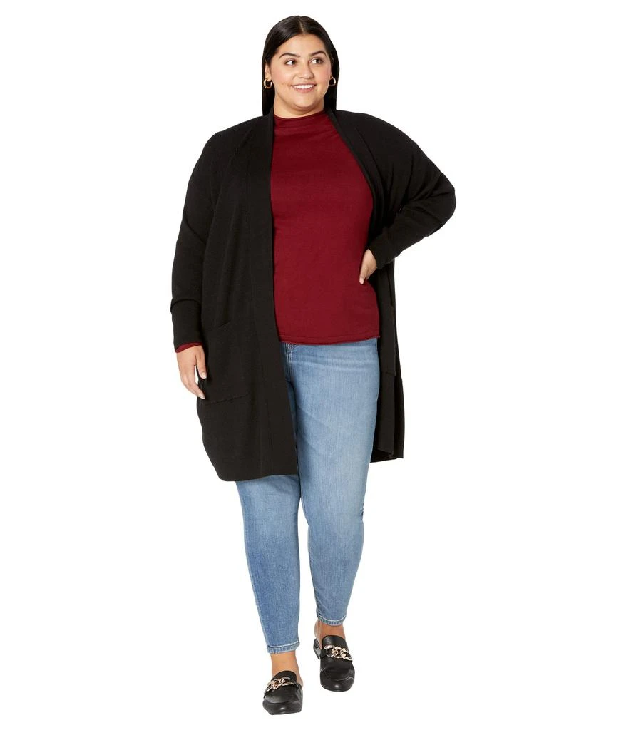 Liverpool Plus Size Mock Neck Rolled Hem Long Sleeve Sweater 4