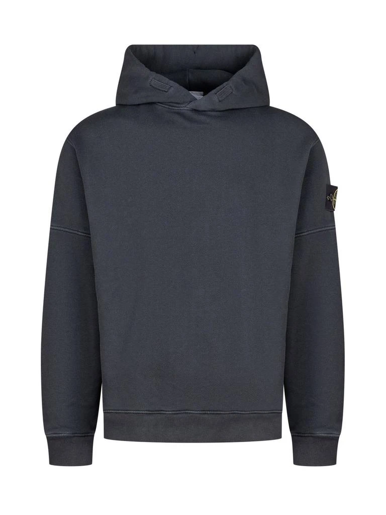 Stone Island Stone Island Compass-Badge Long-Sleeved Hoodie 1