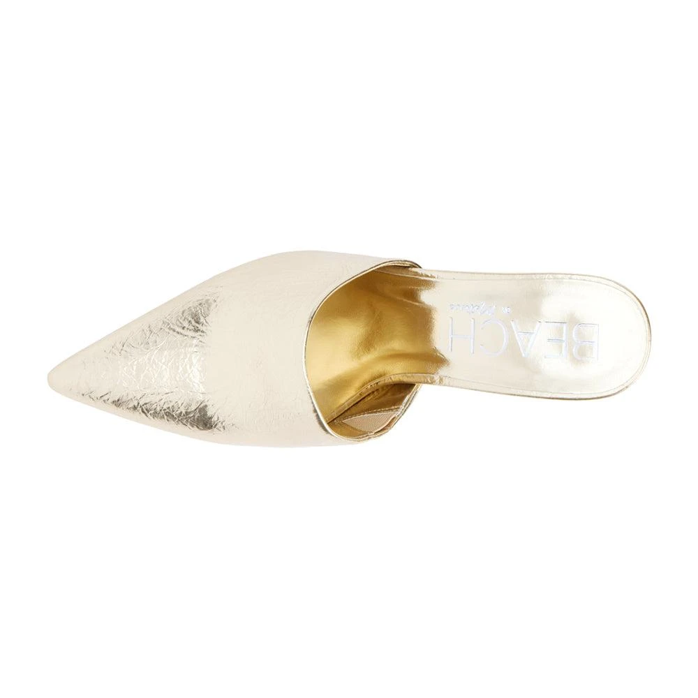 BEACH by Matisse Garret Metallic Pointed Toe Mules 4
