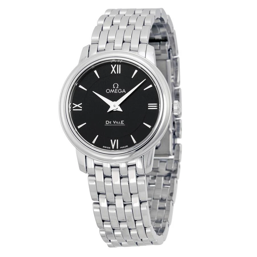 Omega Omega DeVille Prestige Black Dial Stainless Steel Ladies Watch 42410276001001 1