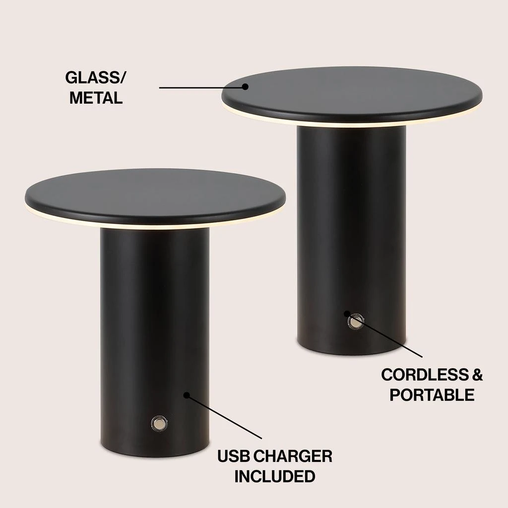JONATHAN Y Gio Modern Minimalist Column Rechargeable/Cordless Dimmable Integrated LED Table Lamp with Touch Sensor 2