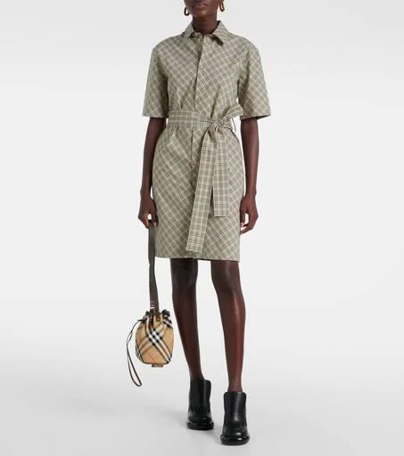Burberry Burberry Check jacquard bucket bag 5