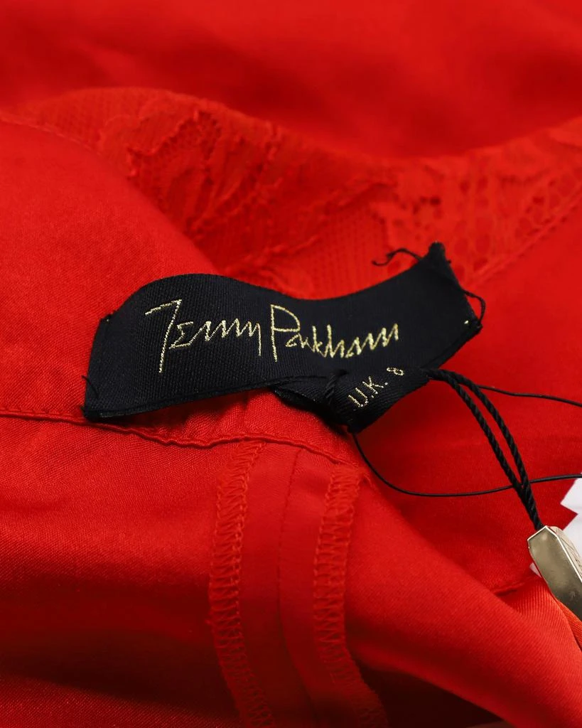 Jenny Packham Embellished Shorts in Red Lace 3