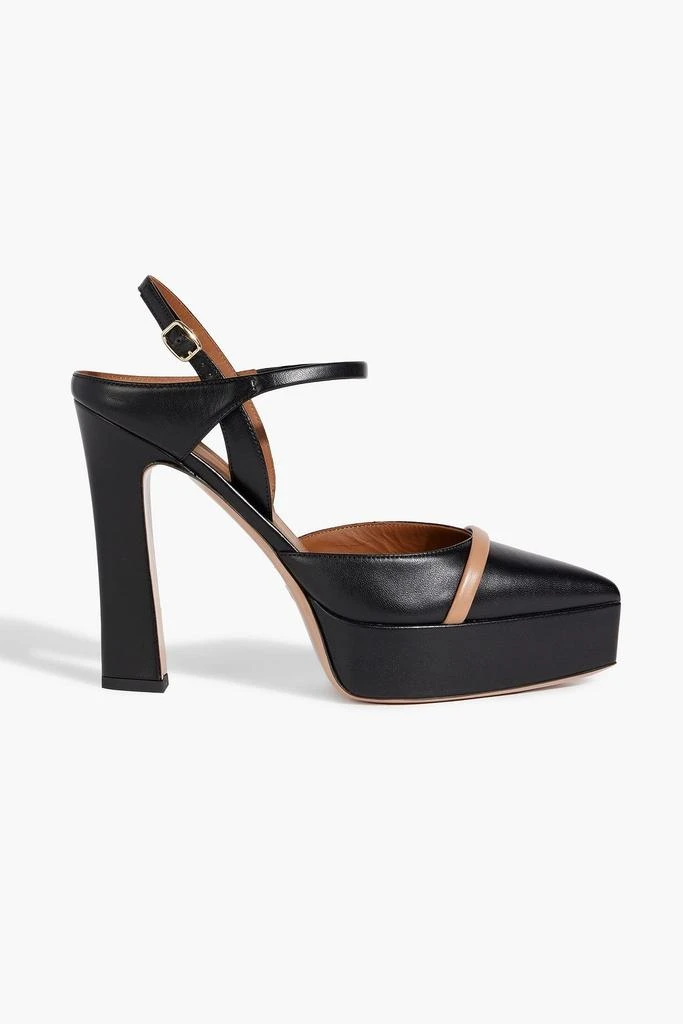 Malone Souliers Shay 125 leather platform slingback pumps 1
