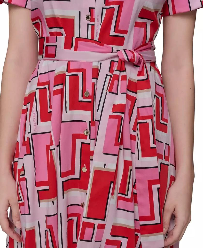 Karl Lagerfeld Paris Women's Printed Shirtdress 5