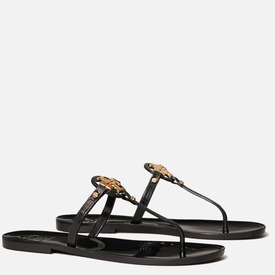 Tory Burch TORY BURCH WOMEN'S MINI MILLER JELLIE TOE POST SANDALS - PERFECT BLACK