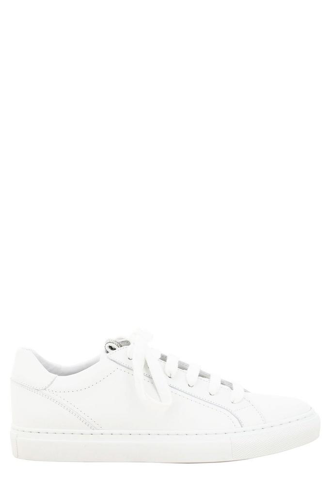 スニーカー Brunello Cucinelli Monili-Detailed Smooth Leather Sneakers Brunello Cucinelli Brunello Cucinelli Monili-Detailed Lace