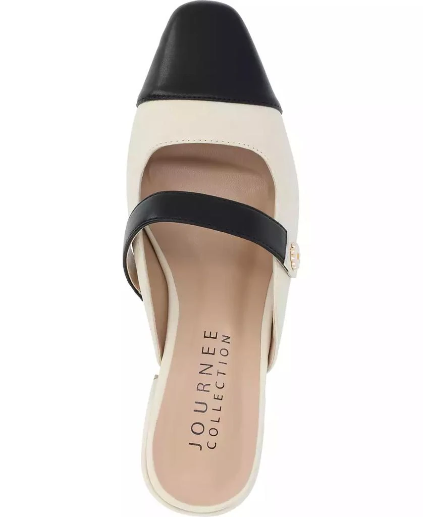 Journee Collection Women's Dalla Block Heel Mary Jane Mules 4