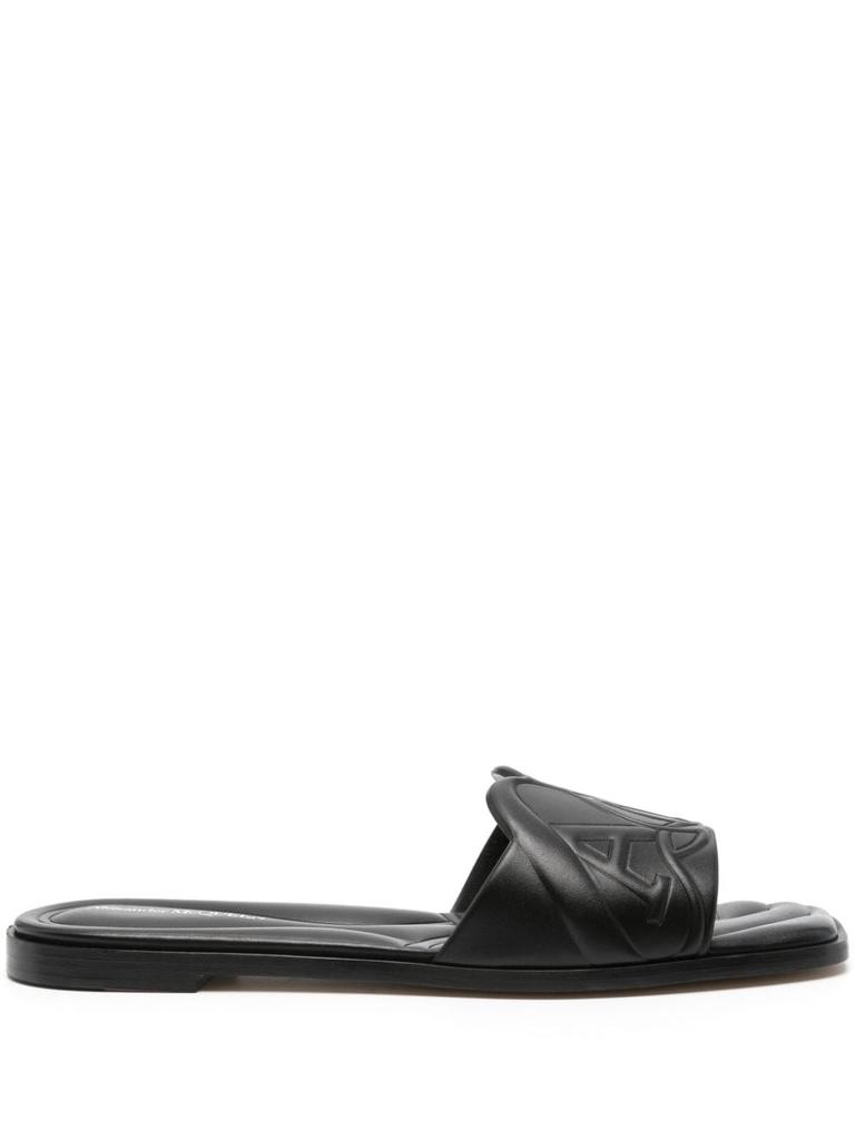 【Alexander McQueen】Leather slipper ALEXANDER MCQUEEN - Rubber Slipper Alexander McQueen