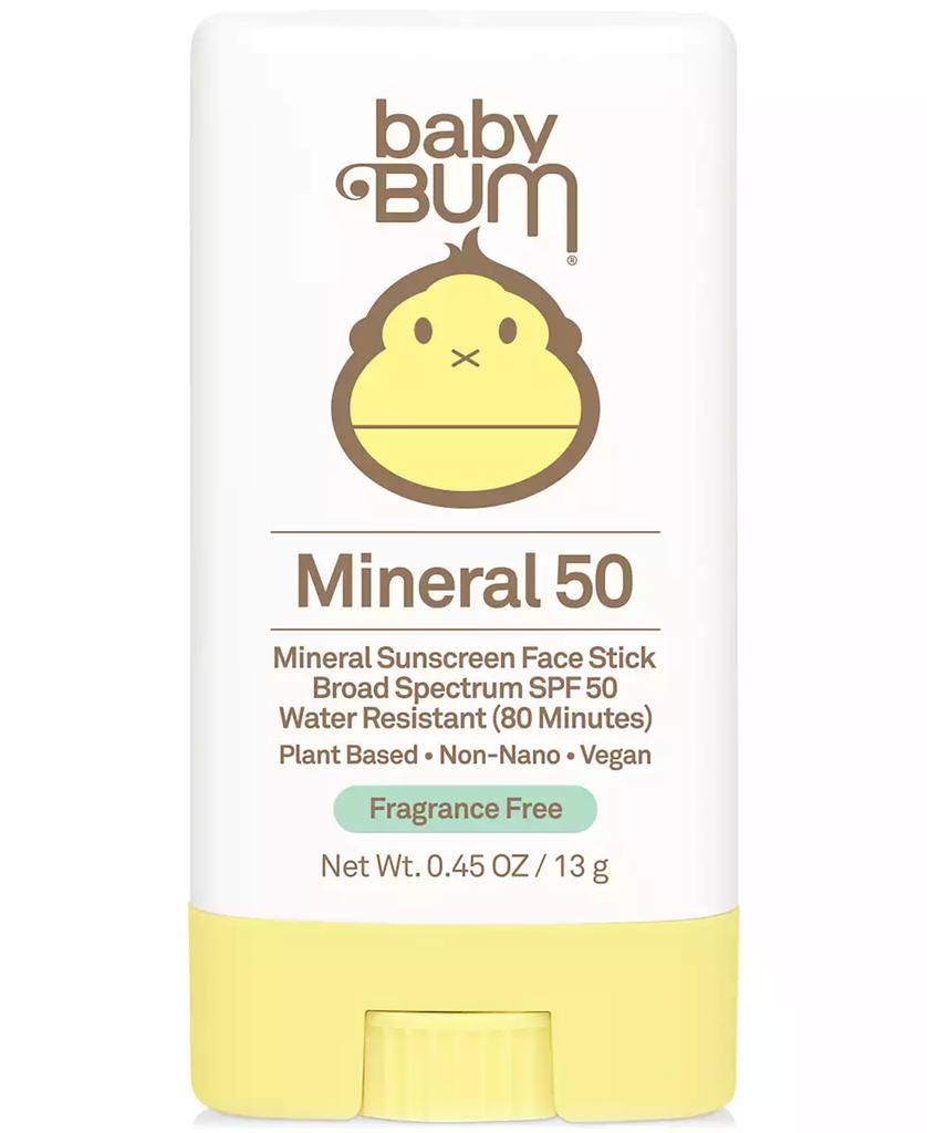 Sun Bum Baby Bum SPF 50 Mineral Sunscreen Face Stick, 0.45 oz.