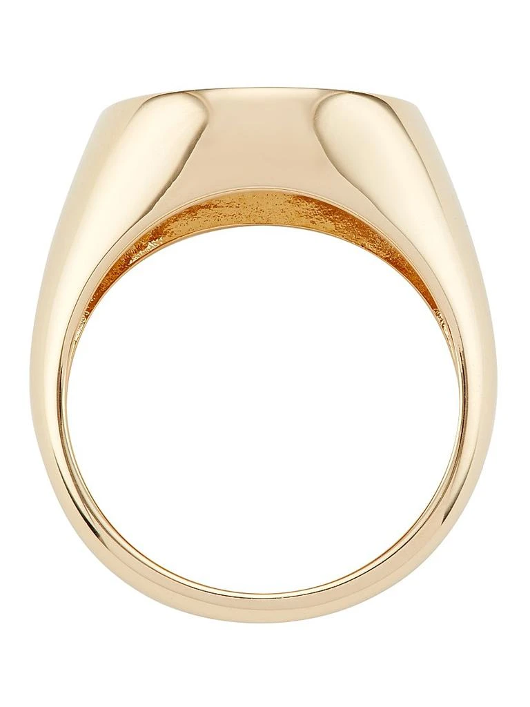 Sydney Evan Happy Face 14K Yellow Gold Signet Ring 3