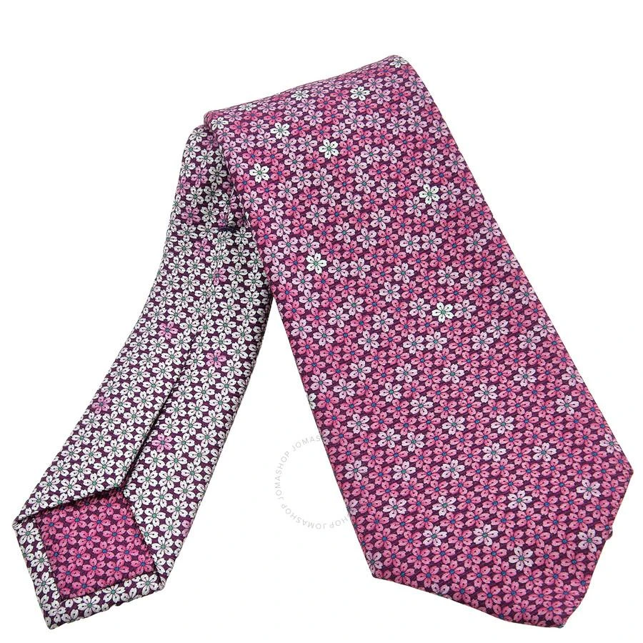 BVLGARI Bvlgari Pictorial Sakura Degrade Silk Tie 2