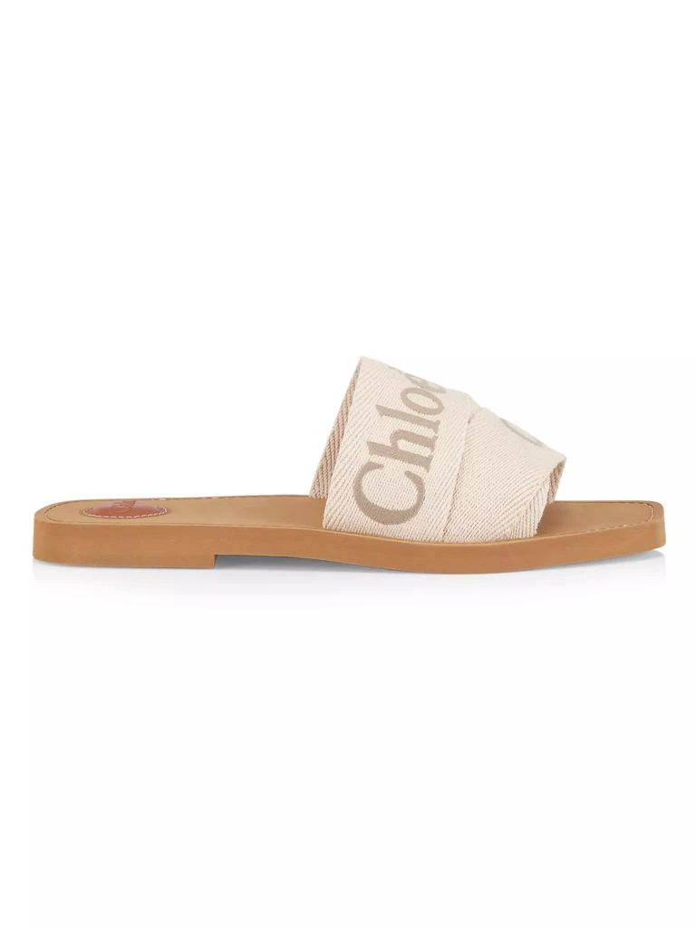 Chloé Woody Logo Slide Sandals 1